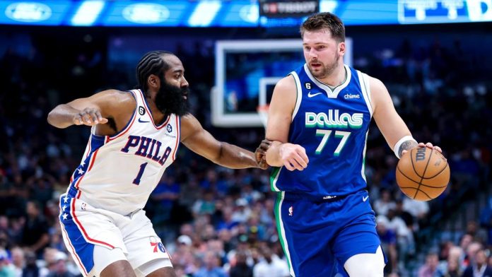 sixers-at-mavs:-luka-doncic-and-kyrie-irving-total-82-points,-sixers-lose-in-dallas