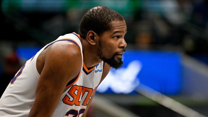 report:-suns’-kevin-durant-could-miss-rest-of-regular-season-with-ankle-sprain