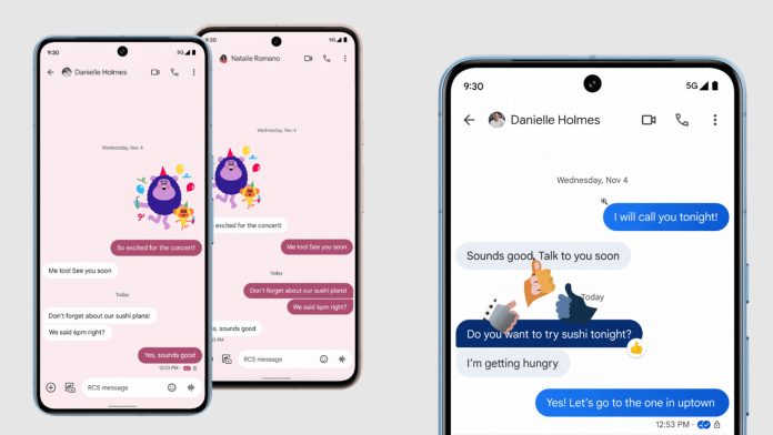 google-messages-new-update-makes-it-look-a-bit-like-the-iphone’s-messages-app