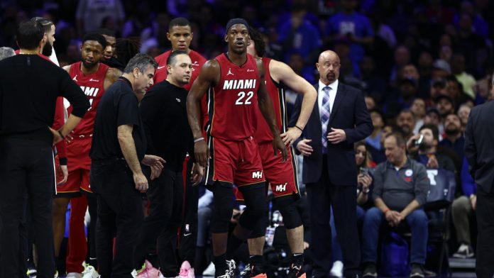 butler-sprained-mcl-in-sixers-heat-play-in-game,-will-miss-several-weeks