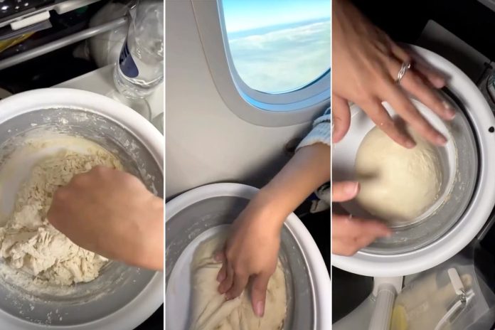 ‘it’s-a-plane,-not-a-bakery’:-woman-makes-sourdough-loaf-during-flight-sparking-furious-online-reaction