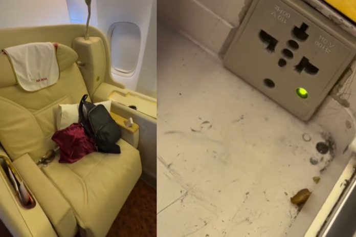 filthy-$6,300-first-class-cabin-on-air-india-flight-exposed-by-viral-video